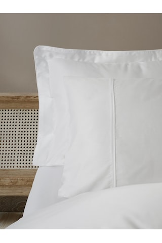Cotton Box Silky Saten King Size Nevresim Takımı Beyaz Beyaz