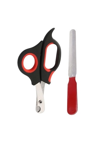 Buffer Evcil Hayvan Tırnak Makası Ve Törpü Seti Manikür Pedikür Pati Bakım Aleti Kaymaz Sap Çok Renkli