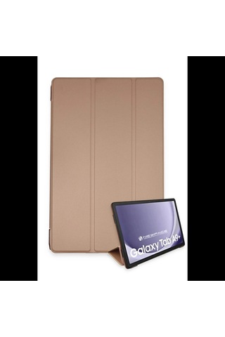 Samsung Galaxy Tab A9 Plus Kılıf Tablet Smart Kılıf - Rose Gold Klasik