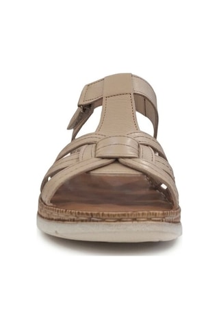Bej Kadın Hakiki Deri Sandalet 213.s-050-30-15450