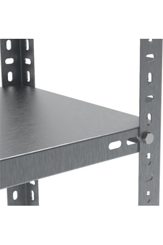 Uzman Grup Raf-3Raflı 1,5Metre 31X93 2 Blok Çelik Raf-Depo Rafı Gri