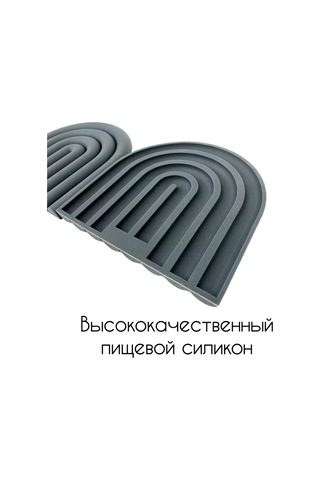 Mufunye Ev İçi Kullanıma Silikon Isı Yalıtımlı Tabaq & Tencere Yastığı - 15x15 Cm, Gri, 2 Adet Set