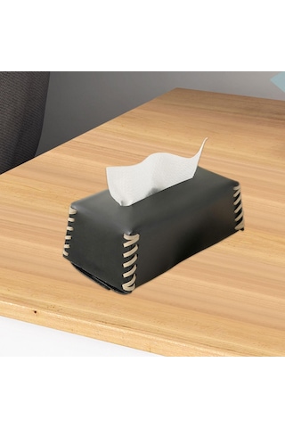 Homyl Masa Mutfak Yatak Odası Için Dekoratif Saklama Kabı Siyah