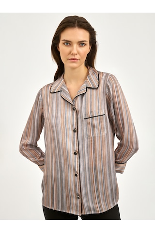 Karaca Kadın Regular Fıt Gömlek-taş 12.25s.04.104 Taş