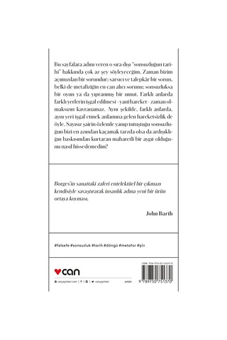 Sonsuzluğun Tarihi - Jorge Luis Borges - Can Yayınları