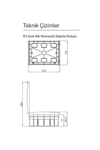Sigorta Kutusu Sıva Altı 8 Lı Makel