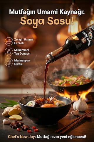 Chefs New Joy Soya Sosu 750 Ml