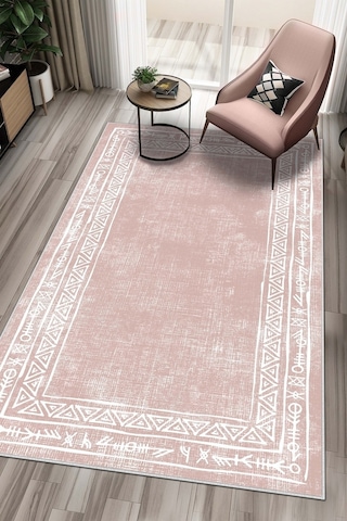 West Home Dijital Baskı Yıkanabilir Kaymaz Taban Leke Tutmaz Pembe Mutfak Halısı Salon Halısı Ve Yolluk Wh 440 Rose