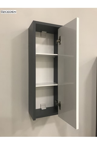 Çok Amaçlı Banyo Mutfak Dolabı 70Cm Mdf Antrasit Gri Mat Renkli (546026842) Antrasit