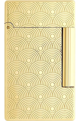 S.t. Dupont Initial Guilloche Gold Daire İşlemeli Puro Çakmağı 20845