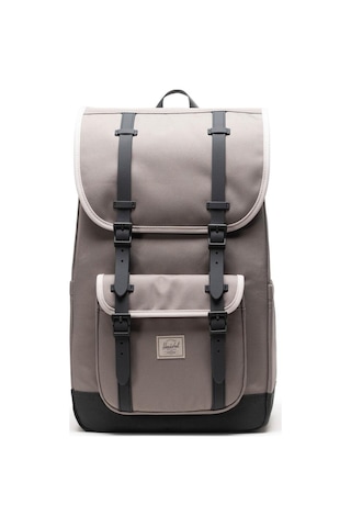Herschel Supply Co. Little America 16"inç Laptop Uyumlu Sırt Çantası, Su İtici Kumaş, 30 L-13156 Taş Gri/füme