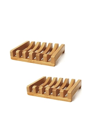 Bambu Sabun Standı, Bambu Sabunluk, Bambu Sabun Kutusu Açık Ahşap