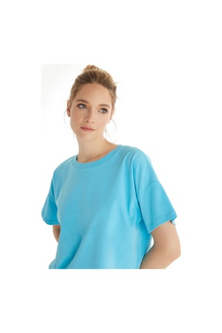 Blackspade Kadın T-shirt 60552 - Mavi Mavi