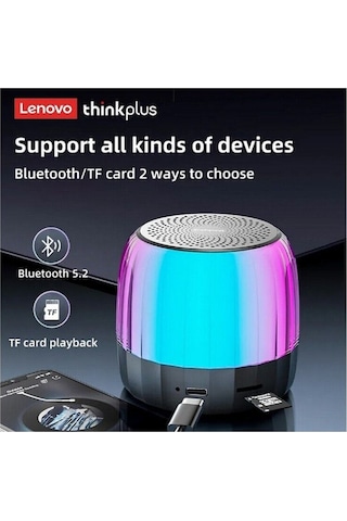 K3 Plus Bluetooth Hoparlör Rgb Renkli Işıklı Taşınabilir Kablosuz Hoparlör Bt 5.2