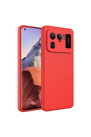 Xiaomi Mi 11 Ultra Kılıf Zore Mara Lansman Kapak Kırmızı