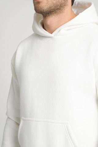 Alexandergardi Alexandergardı Kangru Cepli Kapişonlu Sweatshirt E23-00176 Beyaz