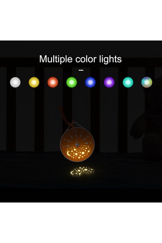 Neevoyu Turuncu Bebek Uyku Alıcı - 10 Müzikli Beyaz Gürültü Cihazı, 3 Zamanlayıcı, 7 Renkli Yıldızlı Gece Lambası, Şarj Edilebilir Pil Turuncu