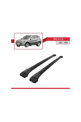 Bmw X5 E53 2000-2006 Arası İle Uyumlu Ace-1 Ara Atkı Tavan Barı Siyah