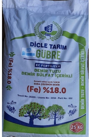 Gübre-Demir Sülfat Içerikli (Kara Boya)-25 KG