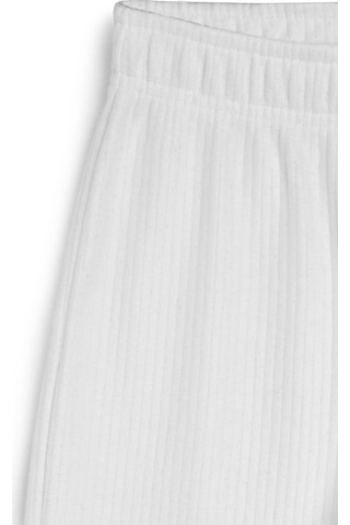 Beli Lastikli Ekru Kız Çocuk Eşofman Altı - Rahat Geniş Paça Kalın Kumaş 7-8-9-10-11-12-13-14 Yaş. Ekru