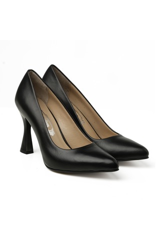 Topuklu/ Stiletto Kadın Rc-4002 Deriden Siyah Siyah
