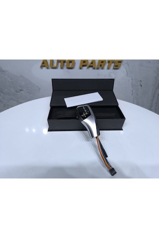 Bmw 5 Serisi E60 Takoz Vites Uyumlu Joystick Işıklı Vites Topuzu Sıfır Gümüş
