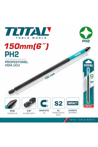 Total Ph2 150mm Darbeli Yıldız Uç