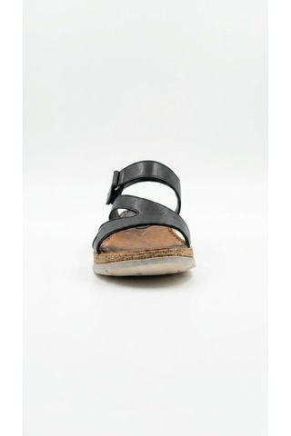 Siyah Kadın Hakiki Deri Günlük Sandalet 213.s-014-15450