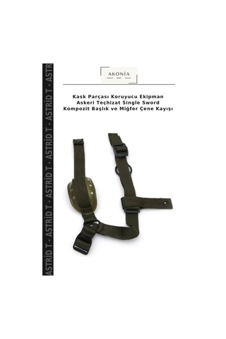Astrid T Kask Parçası Koruyucu Ekipman Askeri Teçhizat Single Sword Kompozit Başlık Ve Miğfer Çene Kayışı