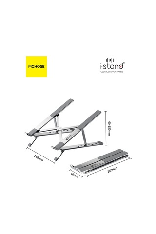 N3v2 Alüminyum Katlanabilir-taşınabilir, Çift Katman Ayarlı Laptop Bilgisayar Standı- Uzay Gri N3v2 Alüminyum Katlanabilir-taşınabilir, Çift Katman Ayarlı Laptop Bilgisayar Standı- Uzay Gri