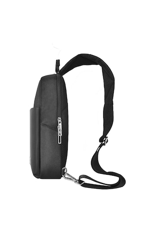 Wiwu Hali Serisi Crossbody 1680d Su Geçirmez Naylon Kumaş Omuz Askılı Çapraz Vücut Çantası Siyah