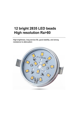 Fortunelane Alüminyum Gömülü Dolap Lambası 12 Smd2835 Işık Demeti 6000k Açık Işık 3w 120 Açı 55-60mm Delikli Montaj Dolap/showcas Gümüş