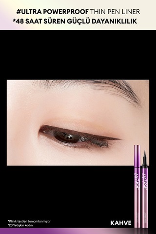 Missha Su , Ter Ve Yağlanmaya Dayanıklı , 48 Saate Kadar Kalıcı Ultra Powerproof Thin Pen Liner Brown
