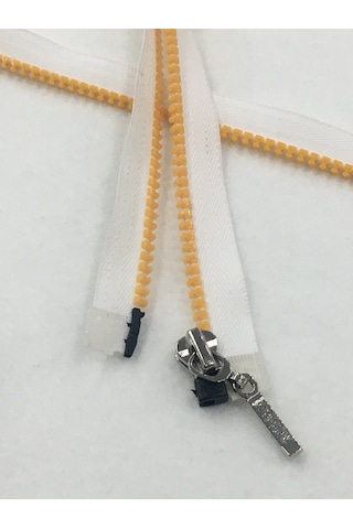 Kaban Mont Fermuarı 70 Cm Beyaz