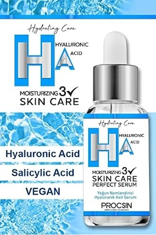 Hyaluronik Asit Serumu, Yoğun Nemlendirici & Cilt Dolgunlaştırıcı, Kırışıklık Karşıtı & Cilt Bariyeri Güçlendirici, 20 Ml