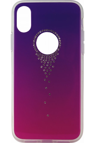 Comma Apple Uyumlu  iPhone Xs Taşlı Seri Arka Koruma Kılıf