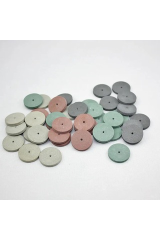 40 Adet/kauçuk Parlatma Tekerlekleri Diş Takı Döner Aracı 4 Renk Parlatıcı Karışık Renkler