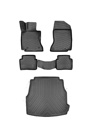Mercedes C Serisi W206 2021+ 3D Paspas Ve Bagaj Havuzu Seti Bizym Siyah