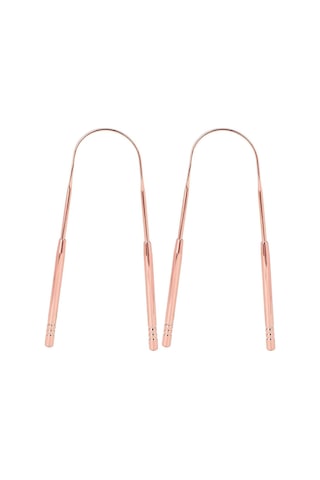 İsgstore Dil Kazıyıcı, Dil Temizleyici Dil Bakımı Paslanmaz Ağız Kokusunu Önler Ve Azaltır 2 Adet Gold Renk