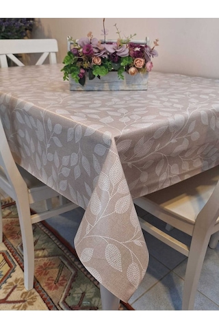 Elyaflı Pvc Masa Örtüsü Modern, Dayanıklı, Silinebilir Ve Şık Görünüm 01fnt8315 Bej
