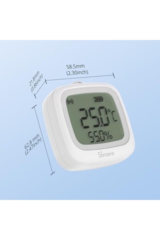 Snzb-02wd Zigbee Ip65 Lcd Ekranlı Akıllı Sıcaklık Ve Nem Sensörü Snzb-02wd