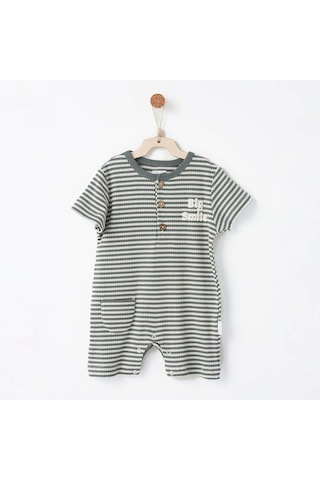 Andywawa Bebek Tulum Romper Bamboo Strıped Anw-ac26671 Haki