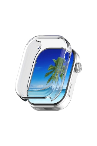 Xiaomi Redmi Watch 6 Uyumlu Silikon Kasa Ve Ekran Koruyucu 360 Derece Full Koruma Darbe Emici