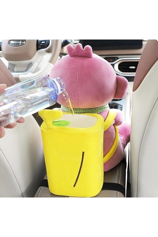 Createtech Sevimli Peluş Saklama Kutusu - Ofis, Ev, Araba İçin Martı Desenli Martı