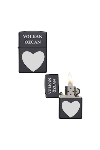 Kişiye Özel Kalpli Metal Çakmak