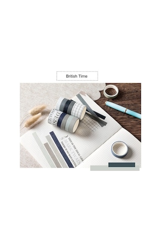 Novahub Japon Washi Bant - 2 Metre Set, 10'lu Paketleme Ve Dekorasyon İçin Hediye Zenginliği