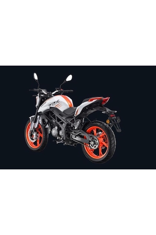 Qj Motor TRX 12 Motosiklet Beyaz - Turuncu