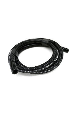 12mm Yarıksız Spiral Boru Kablo Izolasyon Hortumu Siyah Esnek