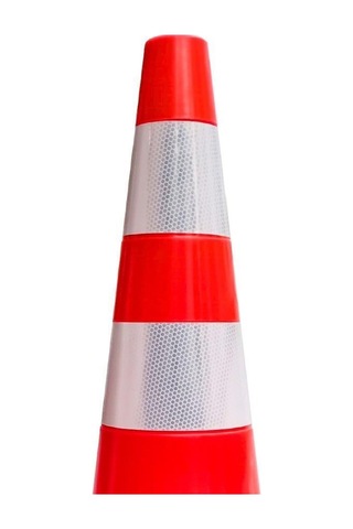 50'li Pvc Trafik Konisi Seti 90 Cm Çift Reflektifli -3732