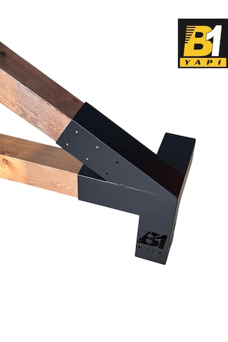 Pergola Kamelya 4 Kollu Açılı Kenar Bağlantı Aparatı Sağ